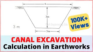 Canal Excavation Quantity Calculation  Canal Excavation Work [upl. by Ozzie]