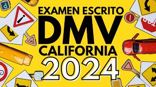 DMV California Examen Escrito en Español 2024  PREGUNTAS REALES [upl. by Inattyrb]