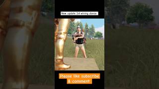 Bgmi 34 update new winning dance please subscribe pubg bgmi pubgmobile shortsshortvideo [upl. by Goldman]