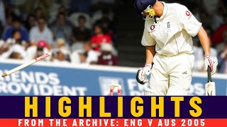 The Start of the Greatest Ashes Series Ever  Classic Match  England v Australia 2005  Lords [upl. by Bocaj]