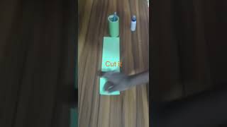 How to make paper pen holder at homecarft [upl. by Ardnossak]