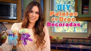 Paletas de Oreo Decoradas  Fun DIYs con Karla [upl. by Bedad]