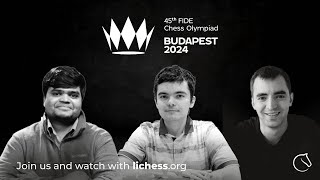 2024 Chess Olympiad R9 w GM Illia Nyzhnyk  lichessorg [upl. by Adiahs423]