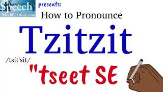 How to Pronounce Tzitzit [upl. by Salocin]