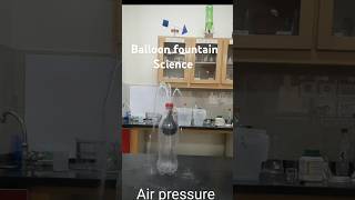 Balloon fountain science shorts airpressure experiment scienceexperiment [upl. by Jewett]