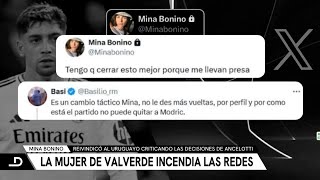 El polémico TUIT de la mujer de FEDE VALVERDE contra ANCELOTTI [upl. by Falkner]