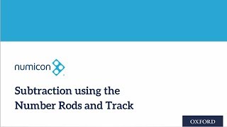 How toTeach subtraction using the Number Rods and Track [upl. by Iphigeniah]