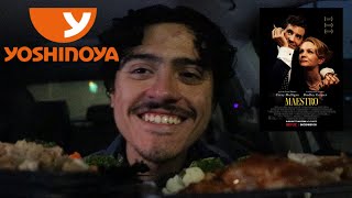 YOSHINOYA JAPANESE FAST FOOD MUKBANG  Maestro  Movie Talk [upl. by Bobbette870]