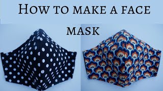 HOW TO MAKE BEST FIT ADULT FACE MASK🔻SEW🔻 EASY🔻 DIY Tutorial  be Crafty daily [upl. by Hoehne]