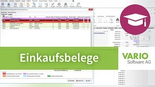 Einkauf Bestellungen Eingangslieferscheine amp Co in der VARIO 8 Warenwirtschaft  Tutorial [upl. by Eelyahs]