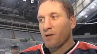 kevin bertram interview komets hockey practice oct 14 [upl. by Kirschner]