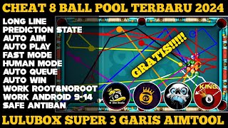 CHEAT 8 BALL POOL TERBARU 2024 LULUBOX SUPER 3 GARIS AIM TOOL  LONG LINE PREDICTION AUTO PLAY‼️ [upl. by Gavrielle]