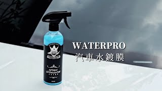 Waterpro汽車水鍍膜 ｜汽車鍍膜劑｜懶人打臘｜快速施作｜撥水鍍膜｜水鍍膜劑 [upl. by Delora827]