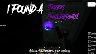 I found a STRIGOIS fingerprints and won in 40 SECONDS roblox blair scary [upl. by Myranda738]