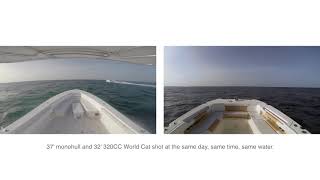 Powered Catamaran vs Monohull Comparison [upl. by Anairt]