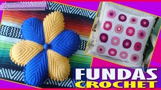 Fundas de Almohada y Cojín Tejidos a Crochet [upl. by Reprah]