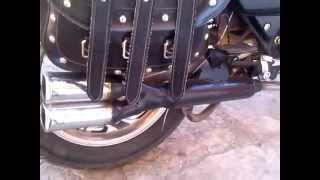 motocicleta chopper con escape modificado 3 [upl. by Sharyl]