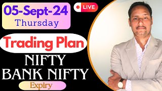 Nifty Bank Nifty Trading Levels amp Plan For Tomorrow 05Aug2024 Happy Teachers Day To All [upl. by Assiren]