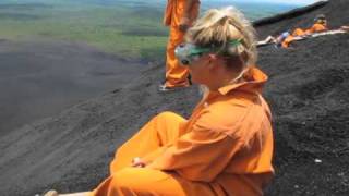 Volcano Boarding in Nicaragua [upl. by Idieh874]