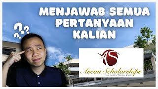 JAWAB PERTANYAAN BEASISWA SMPSMA ASEAN SCHOLARSHIP  ASEAN SCHOLARSHIP QnA [upl. by Homere]