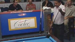 2005 US Open 9Ball Championship Gabe Owen vs Efren Reyes [upl. by Ajoop]