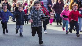 2019 Alcester Pancake Day races [upl. by Acined]