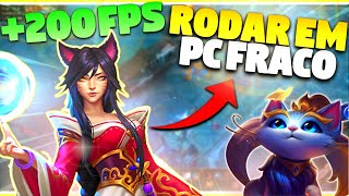 COMO RODAR LOL EM PC FRACO EM 2023  Como aumentar o FPS no League Of Legends [upl. by Ragucci]