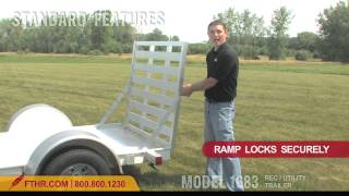 Take a tour of the Featherlite AllAluminum 1683 RecreationalUtility Trailer Tour [upl. by Frisse934]