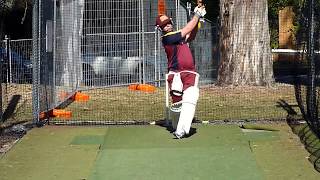 Professional Australian Cricketer Batting Practice in the Nets  T20 Cricket Training [upl. by Chang560]