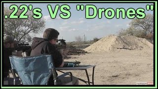 Shooting down DRONES RC Helicopters with 22s [upl. by Reinald511]