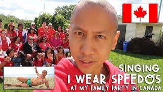 Singing quotI WEAR SPEEDOSquot at My Family Party  Vlog 193 [upl. by Chan787]