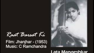 Raat Barsat Ki Lata Film JHANJHAR 1953 [upl. by Aicilak]