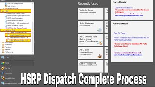 How to HSRP affixation utilityVehicle Dispatch Document In Bajaj Software ExcellonCDMX [upl. by Kaufmann355]