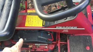 SNAPPER RIDING MOWER DRIVEBELT REPLACEMENT EASY 65 HP [upl. by Alegnat]