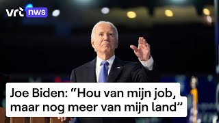 Minutenlange staande ovatie voor Joe Biden op Democratische conventie [upl. by Cogan]