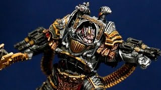 Painting Forgeworld Perturabo Primarch of Iron Warriors Part 1 [upl. by Dominick433]