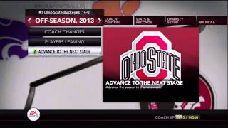 Exporting Draft Classes In NCAA Football 14 [upl. by Haynor362]