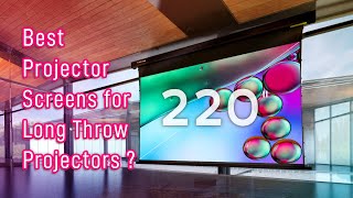 Best Projector Screens for Long Throw Projectors？  SCREENPRO Projection Screen [upl. by Graaf]