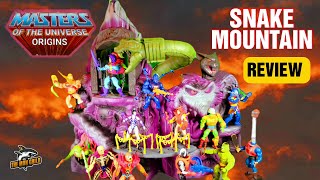 Masters of the Universe Origins Snake Mountain playset Setup and Review [upl. by Enoek]