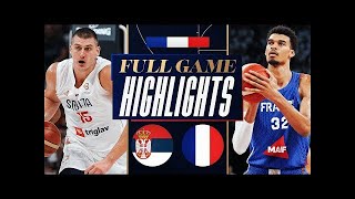 France vs Serbia Basketball Full Game Highlights  Olympics WarmUp 2024 [upl. by Mackey866]