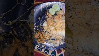 Chicken biryani masala brinjal curry salad 🥗 shortsvideo viralvideo tasty chicken biryani [upl. by La]