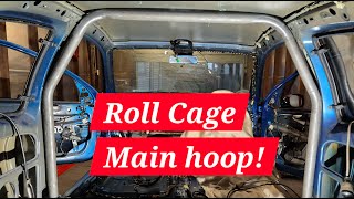 DIY Roll Cage For Beginners Part 4  Finishing The Main Hoop  Worlds Cheapest Race Car Part 10 [upl. by Cristobal]