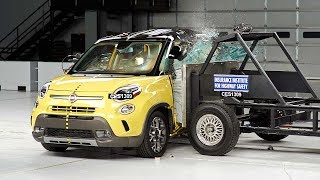 2014 Fiat 500L side IIHS crash test [upl. by Hambley]