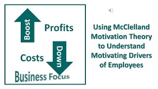 Using McClelland Motivation Theory to Understand Motivating Drivers of Employees [upl. by Halyak]