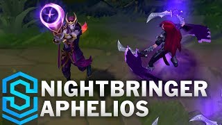 Nightbringer Aphelios Skin Spotlight  PreRelease  League of Legends [upl. by Cleavland]