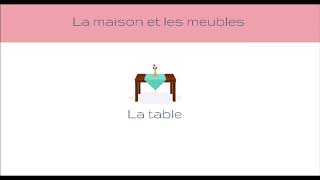 Vocabulaire  la maison et les meubles [upl. by Ardisi188]