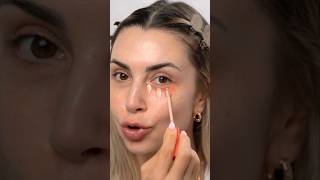 CORRETIVO SALMÃO FUNCIONA 🤭🍊 makeup testandomake beautytips maquiagem makeup hudabeauty [upl. by Eintruoc]