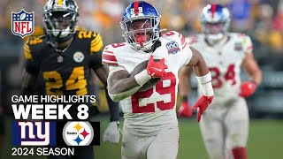 New York Giants vs Pittsburgh Steelers Game Highlights  NFL 2024 Season Week 8 [upl. by Elleret281]