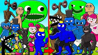 ALL SERIES MONSTERS BECAME THE STRONGEST GARTEN OF BAN BAN RAINBOW FRIENDS POPPY PLAYTIME Animation [upl. by Mohorva]