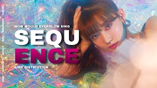 How would EVERGLOW sing  Sequence – IZONE  LINE DISTRIBUTION [upl. by Lusar]